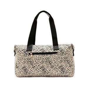 Mali & Lili Weekender Bag in Cream/Black NWT in packaging unopened